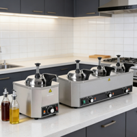Réchauffeur de chocolat chaud SUNMAX Hotel Restaurant distributeur de Sauce à pompe électrique en acier inoxydable avec contrôle de la température