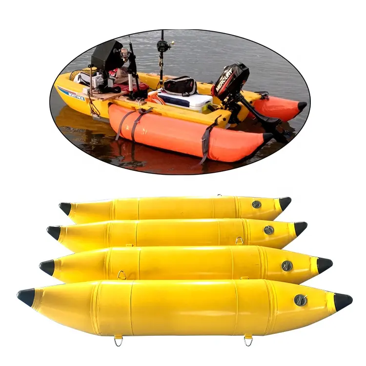 Durable precio barato Lona de PVC inflable pontón tubo boya de Pesca para el barco de pesca