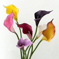 Fleurs artificielles Calla Lily faites à la main de qualité supérieure, fleurs artificielles réalistes pour la décoration de mariage, centre de table, prix direct d'usine
