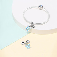 Perles en argent sterling 925 originales sur le thème du football, accessoires de mode pour bracelets et pendentifs DIY