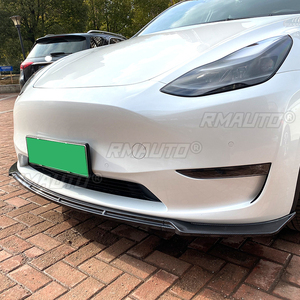 <b>Car</b> Front Bumper Lip Spoiler <b>Diffuser</b> Splitters Body Kit Aprons Cover Guard Trim for Tesla Model Y 2020-2022 - Product Image 5