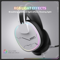 Casque de jeu ONIKUMA X91, casque filaire supra-auriculaire avec microphone, LED RGB pour PC / PS5 / Gaming