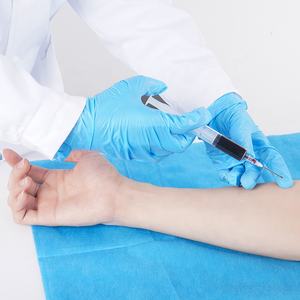 Gants d'examen en nitrile <span class=keywords><strong>3</strong></span> mil, sans <span class=keywords><strong>latex</strong></span>, imperméables, antidérapants, jetables, bleus, sans poudre, pour usage médical - Product Image 3