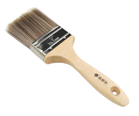 Pinceau mural en bois à poils en polyamide, très vendu - Qualité DIY, personnalisable OEM, manche en queue de castor, colle époxy, diverses tailles