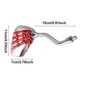 Espejo Retrovisor Lateral con Diseño de Calavera de 8mm y 10mm para Motocicletas, Scooters, Ciclomotores y Bicicletas Estándar - Product Image 4