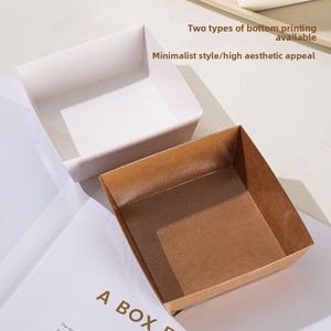 Boîte d'emballage pour sandwichs, viande effilochée, <span class=keywords><strong>Xiao</strong></span> Bei Xue <span class=keywords><strong>Mei</strong></span> Niang, jetable, pour gâteaux roulés, transparente, carrée, qualité alimentaire - Product Image 4