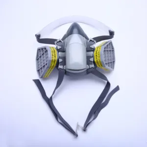 Filters Stof Gasmasker Respirator Half Face Vervangbare Dubbele Filter Gezichtsmasker Voor De Industrie