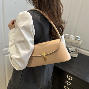 Wholesale Korean Version Simple Portable Small square PU Women's Bag 2025 Summer New Fashion Cover Closure Single <strong>Strap</strong> <strong>Shoulder</strong> - Product Image 3