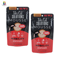 Sachet personnalisé imprimé pour aliments pour animaux de compagnie, résistant aux hautes températures (121°C), stérilisé par autoclave, 85g 100g, format stand-up