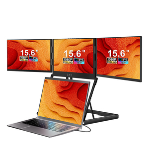 Moniteur portable à écran horizontal quadruple 15,6 pouces, écran LCD IPS FHD 1920*1080, format 16:9, extension d'écran pour ordinateur portable, vente flash - Product Image 1