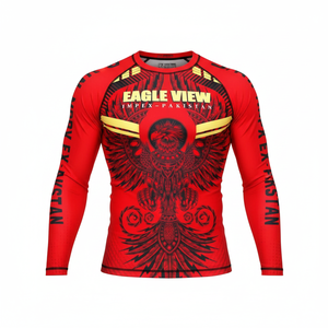 T-shirt de compression à manches longues pour homme à séchage rapide Rash Guard Short de grappling - Product Image 2