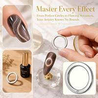 Aimant annulaire pour nail art, effet ruban magnétique, outil de manucure puissant, aimant pour ongles œil de chat DIY