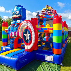 Bloques de Construcción Inflables, Tobogán, Castillo Inflable, Parque Infantil, Tobogán Inflable para Niños, Castillo Inflable para Saltar - Product Image 3