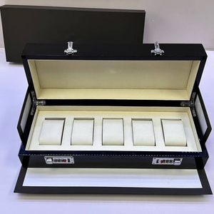 Custom Lacquered Wooden <b>Watch</b> Box 5-Slot Jewelry Display Luxury Gift <b>Case</b> Personalized Storage LogoFactory Direct Custom Logo - Product Image 3