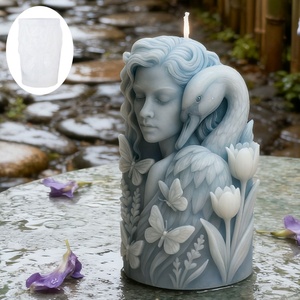 Molde de Silicona para Velas con Efecto de Luz, Diseño Lago de Cisnes de Ensueño, para Decoración Ambiental, Meditación y Exhibición Artística, Marca TangChu - Product Image 4