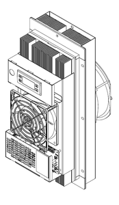 W-TEL 48V 200-Watt TEC Thermoelectric Air Conditioner Telecommunication Battery Cabinet Air Cooler <b>Motor</b> - Product Image 6