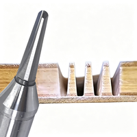 Fraise à rainurer en carbure à profil rond pour le bois, fraise à rainurer en V pour le MDF, le contreplaqué, outils de travail du bois CNC