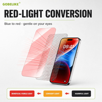 Kit d'installation de protection d'écran anti-lumière rouge de haute qualité, accessoires pour iPhone, film de protection d'objectif, coque transparente, vente en gros