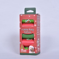 Nouvel Arrivage – Distributeur de Déchets pour Animaux de Compagnie Portable, Léger, Étanche, Biodégradable, Écologique, avec Logo Personnalisé d'Usine et Motif Dessin Animé Simple