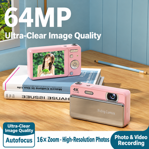 Nueva Cámara Digital sin Espejo M15 con Sensor CMOS, Zoom Óptico de 16x, Video 4K, Cámara para Estudiantes, Regalo Perfecto - Product Image 5