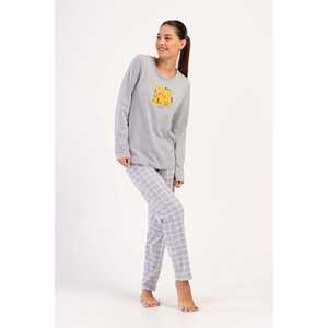 Women's Long Sleeve O-Neck Oval <b>Pyjamas</b> Set Custom Logo Breathable Spandex Robe Winter XS Size Elastic Waist <b>Onesie</b> - Product Image 4