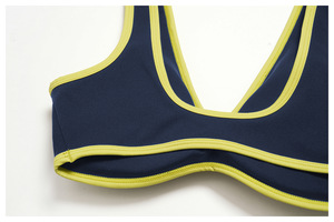 Conjuntos de Yoga de 6 Piezas para Mujer con Logotipo Personalizado, Diseño Color Block, Secado Rápido, Cuello Cuadrado, Ropa Deportiva para Gimnasio y Entrenamiento - Product Image 2