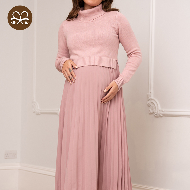 Deals Winter Maternity Dresses Nursing-Friendly Design