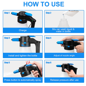 เครื่องฉีดโฟมล้างรถแบบพกพาไร้สาย ชาร์จไฟได้ - Product Image 3