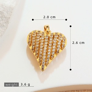 ACME Messing-Kupfer-Herzanhänger-Halsketten – heiß begehrt, Großhandel, direkt ab Werk, anpassbar, verschiedene Ausführungen, Damen-Modeschmuck - Product Image 2