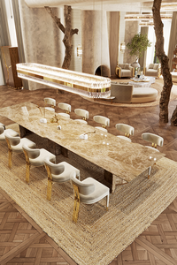 Silla de comedor de cobre puro de lujo de alta gama MR Light, silla de ocio para sala de estar de diseñador Simple moderno, juego de comedor para Villa y Hotel - Product Image 4