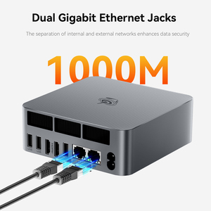 Beelink EQR6 <span class=keywords><strong>AMD</strong></span> <span class=keywords><strong>6800U</strong></span> 32G 500G Mini PC 2xHDTV/LAN Wins11 Wifi6 DDR5 Ordinateur industriel pour moniteur de travail de jeu Signalisation numérique - Product Image 3