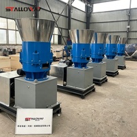 Machine à granulés motorisée à matrice plate, haute productivité, pour l'alimentation des bovins, volailles, poissons, granulation d'aliments flottants