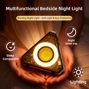 Lampe LED pour chambre d'enfant, contrôle tactile, lumière douce pour les yeux, rechargeable par USB, compacte, lampe de nuit pour chambre d'enfant, lampe de lecture - Product Image 3