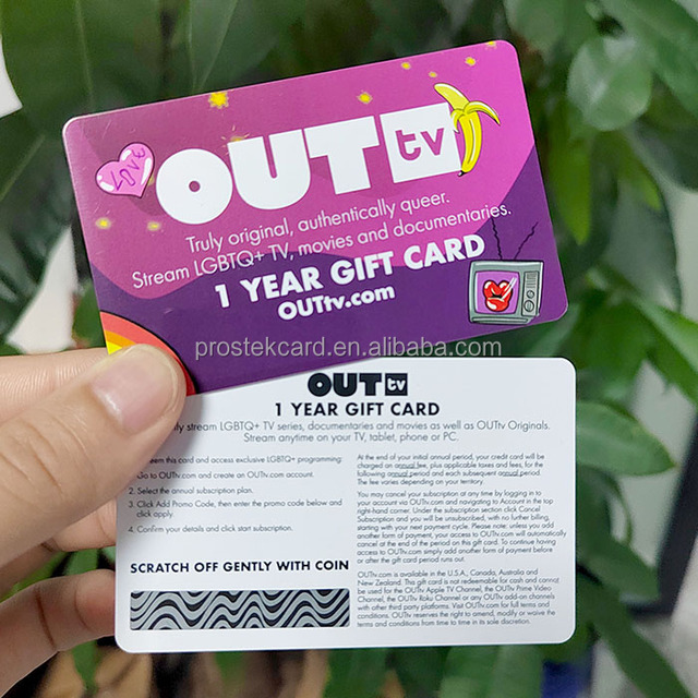 OEM Customized High Quality Off-set Print Plastic Gift Cards Scratch Gift Card Visit Card As Present