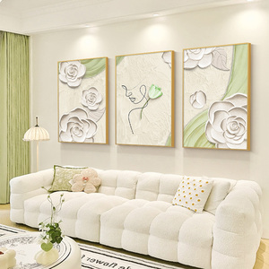 Pintura en lienzo de Arte Abstracto nórdico, arte mural, decoración del hogar, murales de paisaje de lujo, arte mural, sala de estar - Product Image 1