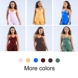 Tops <span class=keywords><strong>de</strong></span> Gimnasio para Mujer <span class=keywords><strong>de</strong></span> Marca Propia, Ropa Deportiva sin Costuras para Entrenamiento, con Logotipo Personalizado OEM ODM - Product Image 4