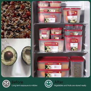 Cucina 10 pz/set supporto per uso alimentare per microonde e frigorifero, frutta e verdura ermetici contenitori per alimenti con coperchi - Product Image 6