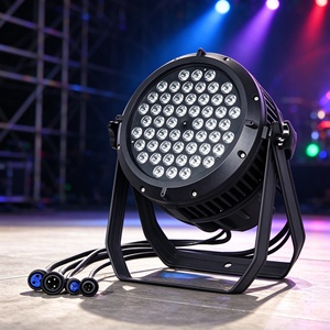 Projecteur de scène LED PAR 3W 54 RGBW économique avec contrôle DMX512/activation sonore, lumière du jour 6000K - Product Image 1