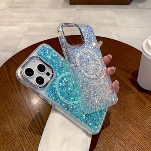 Funda Magnética Brillante de Lujo para Teléfono Móvil, Resistente a Golpes, para iPhone 15 16 <span class=keywords><strong>Pro</strong></span> <span class=keywords><strong>Max</strong></span> 14 Plus 13 <span class=keywords><strong>12</strong></span> 11 - Product Image 4
