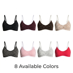 <span class=keywords><strong>Reggiseno</strong></span> <span class=keywords><strong>sportivo</strong></span> da donna con logo personalizzato, stampa leopardata <span class=keywords><strong>rosa</strong></span>, imbottito, senza cuciture, a costine, con spalline regolabili, per yoga, palestra e pilates - Product Image 6