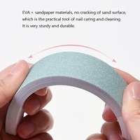 Ensemble de 6 limes à ongles et polissoirs en EVA, avec ponceuses à ongles droites et flexibles, grain 100, 180, 240, 280, 1000, 4000 pour manucure