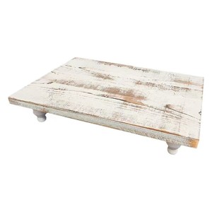 Plateau en bois massif F-T Farmhouse, plateau de service pour cuisine, salle de bain, porte-savon, porte-bougie, multi-usages, résistant à l'humidité - Product Image 2