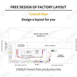 Ligne de production de frites surgelées entièrement automatique 2025, ensemble complet, capacité de 50 à 2000 kg/h, légumes, la plus récente - Product Image 6