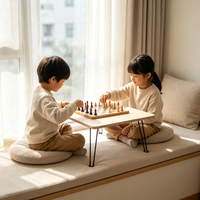 Table pliante portable moderne en bois pour la vente en gros – Bureau d'étude, table à manger, chambre, maternelle, extérieur, fenêtre en baie, lit, bureau