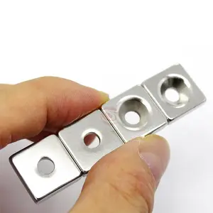 高品质新霉素磁铁方形钕磁铁方形10*5带孔