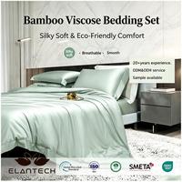 Ensemble de housse de couette en bambou bio 300tc, écologique, super king size, pour toutes les saisons, ensemble de draps rafraîchissants