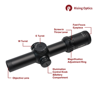 Lunette de tir Cuinfi Tstorm 1-10x28IR FFP avec illumination LPVO, verre ED japonais, réticule tactique, accessoires de chasse
