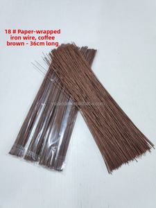 18 #   ลวดดอกไม้ประดิษฐ์ทำมือสำหรับจัดสวน งานฝีมือ DIY กิ่งฮอลลี่ ลวดเหล็กหุ้มกระดาษสำหรับงานแต่งงาน - Product Image 3