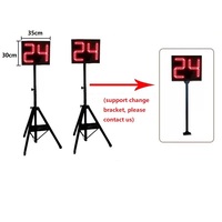 YIZHI Matériau en alliage d'aluminium de haute qualité Jeux de basket-ball électroniques Affichage LED 24s Horloge minuterie avec trépied et console