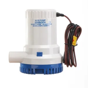 Impulsor STARFLO bombas de agua para botes pequeños sumergible no automático Manuel 12V 24V 2000GPH bomba de achique para botes